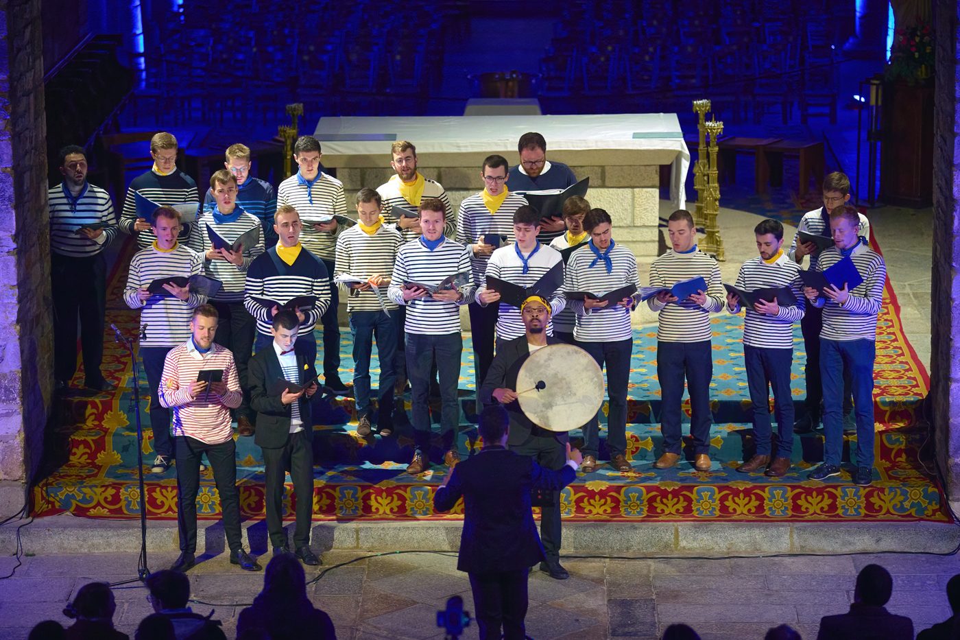 Pupitre des hommes, concert d'hiver 2025