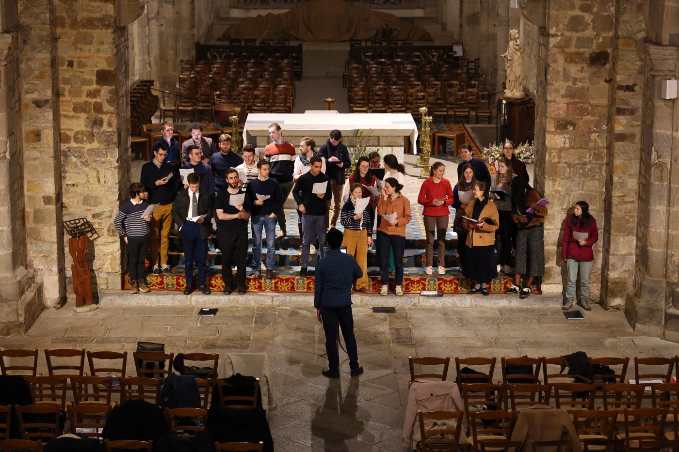 Répétition d'Exultemus, vue d'ensemble